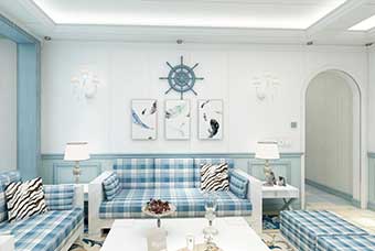 张家界地中海风格-客厅