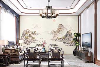 张家界森佰汇航空纤维墙咔（巴山蜀水）