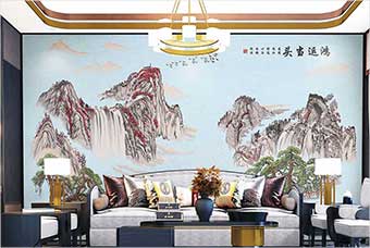 张家界森佰汇航空纤维墙咔（鸿运当头）